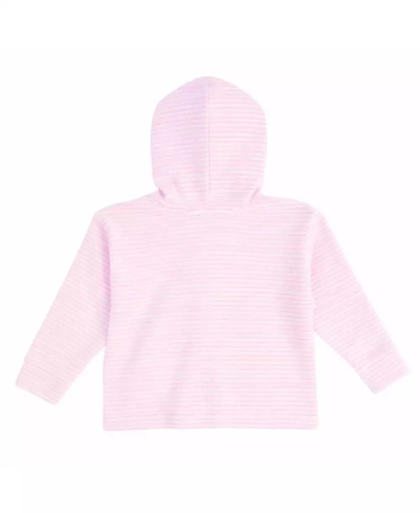 Florence Eiseman Toddler Girls Stripe Terry Hoodie with Flower 2