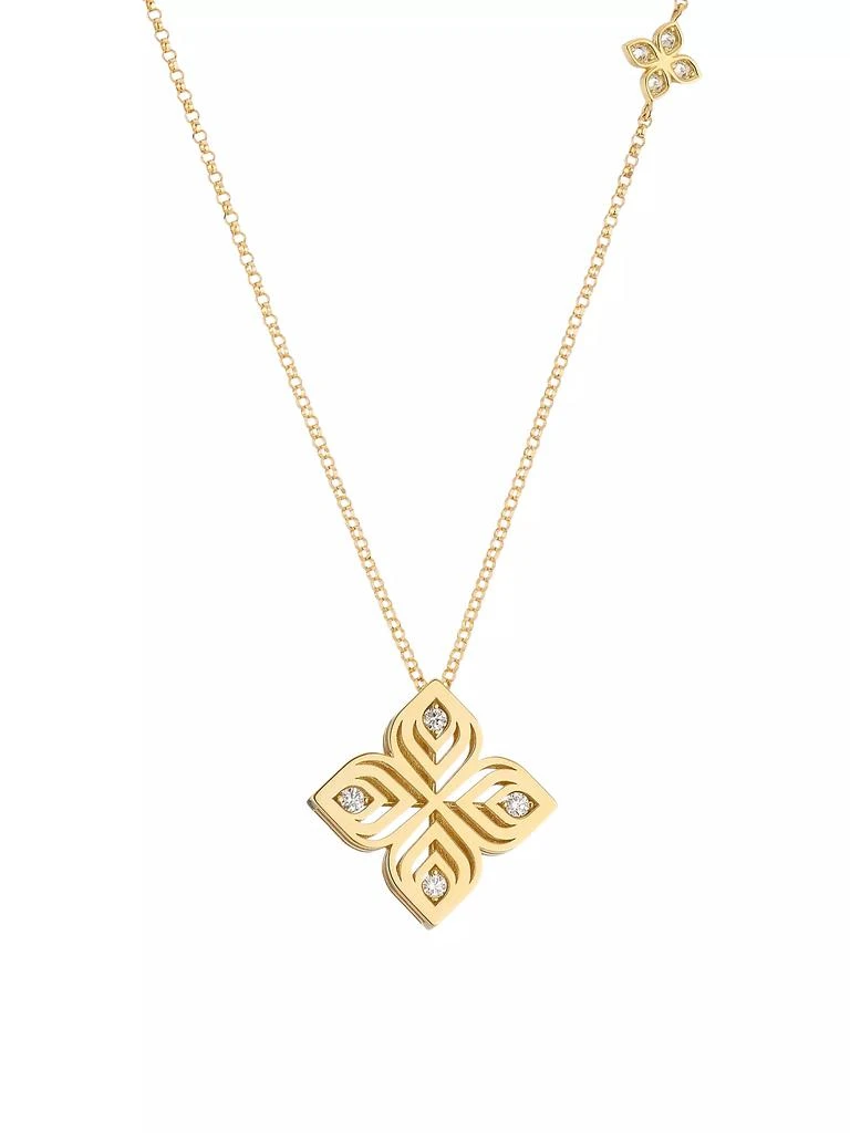 Roberto Coin Arabesque 18K Yellow Gold & 0.10 TCW Diamond Necklace 1