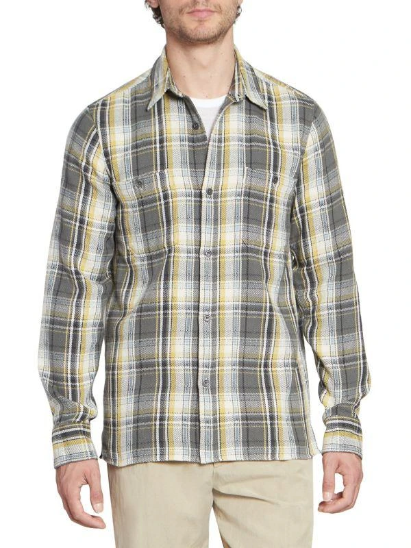 Officine Générale Ahmad Plaid Button-Front Shirt 1