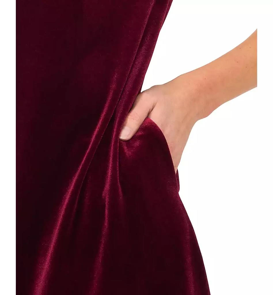 CeCe Women's Velvet Bubble-Sleeve Mini Dress 3