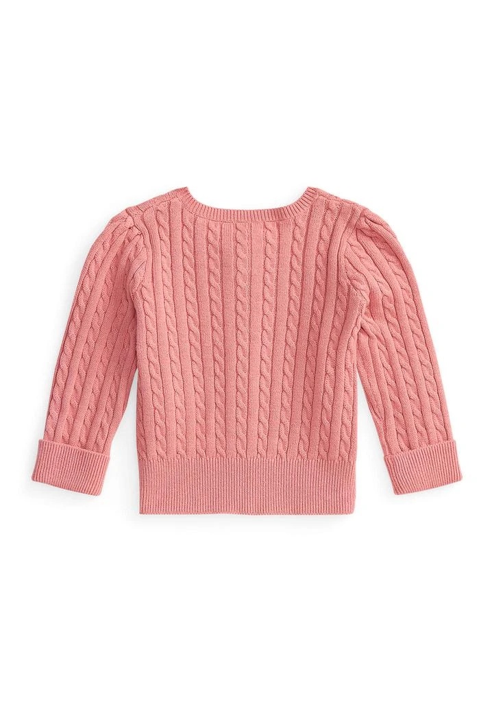 Ralph Lauren Baby Girl Mini-Cable Cotton Cardigan 2