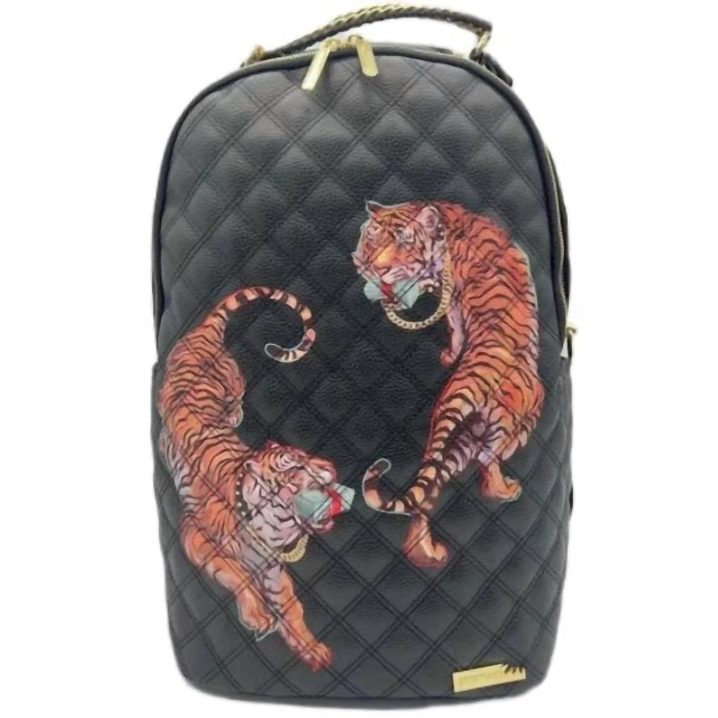 SprayGround Men's Money Tigers Backpack In Black 2