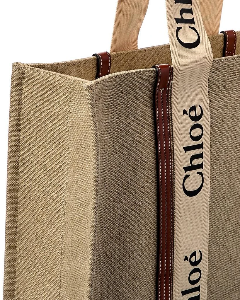 Chloé Woody Large Canvas & Leather Tote 3