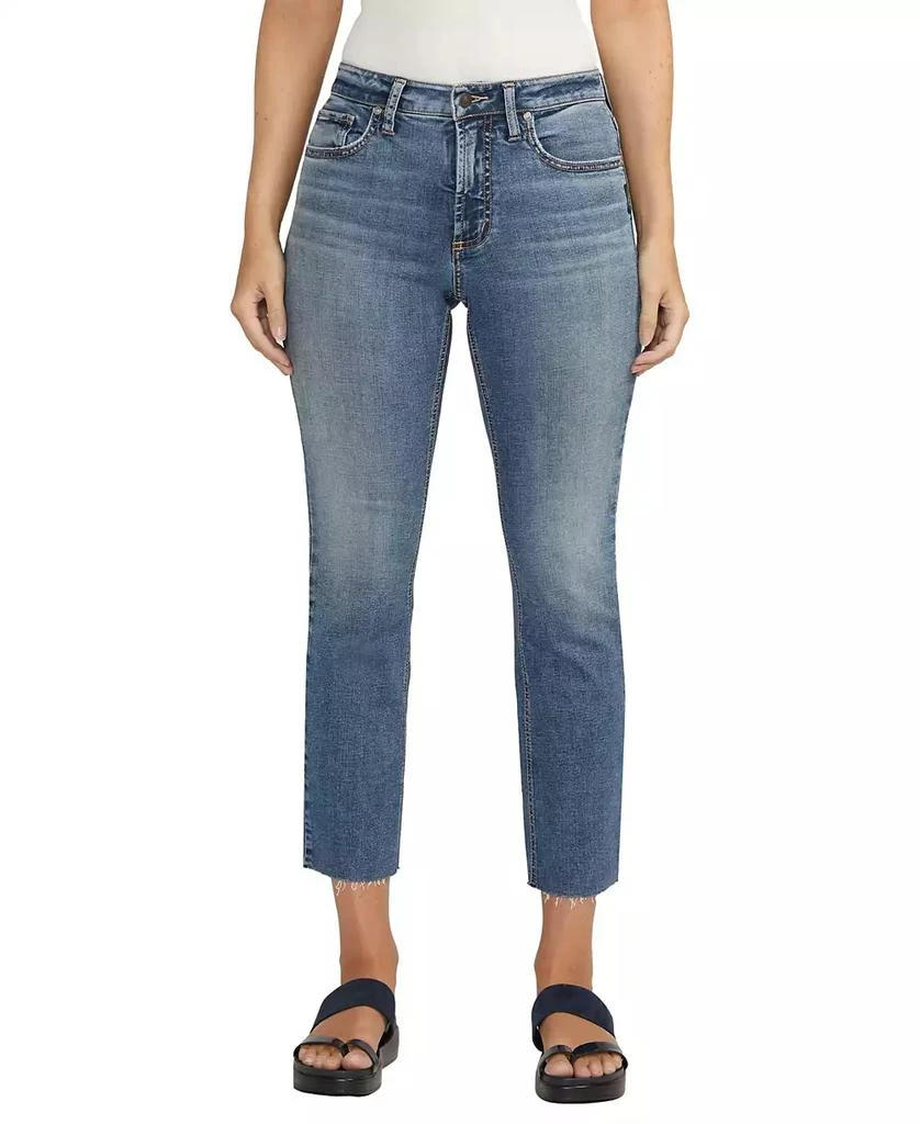 Silver Jeans Co. Women's Most Wanted Mid Rise Straight Jeans 1