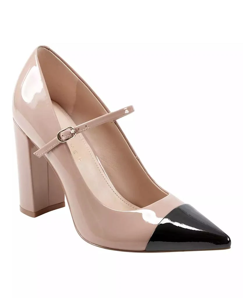 Marc Fisher Women's Anellie Pointy Toe Block Heel Dress Pumps 1