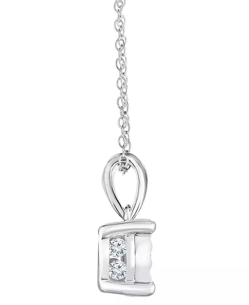 TruMiracle Diamond Round Cluster 18" Pendant Necklace (1/2 ct. t.w.) in 14k White Gold 2