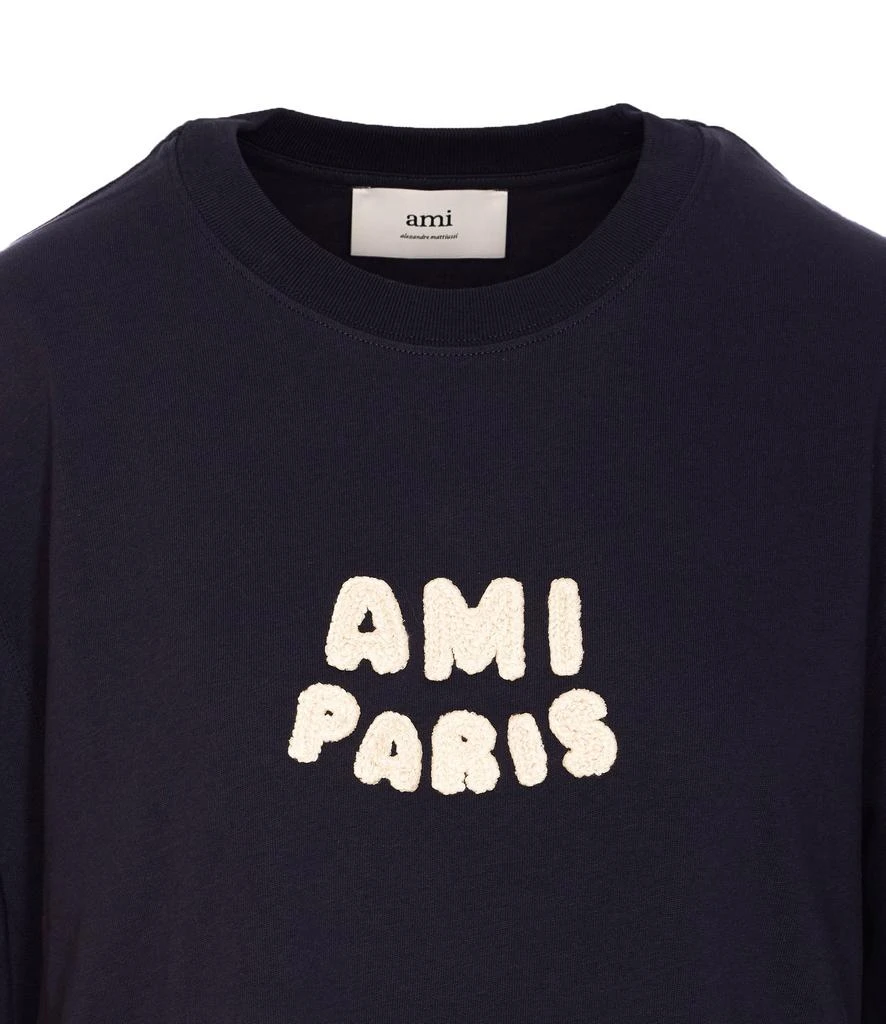AMI AMI Paris Logo Patch Crewneck T-Shirt 4