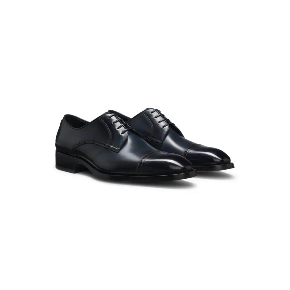 Hugo Boss Brogue-detail Derby shoes in leather