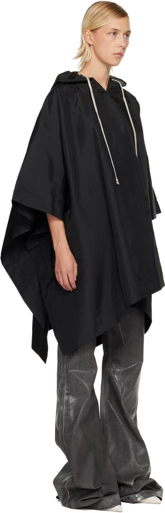 Rick Owens Black Concordians Poncho Hoodie 2