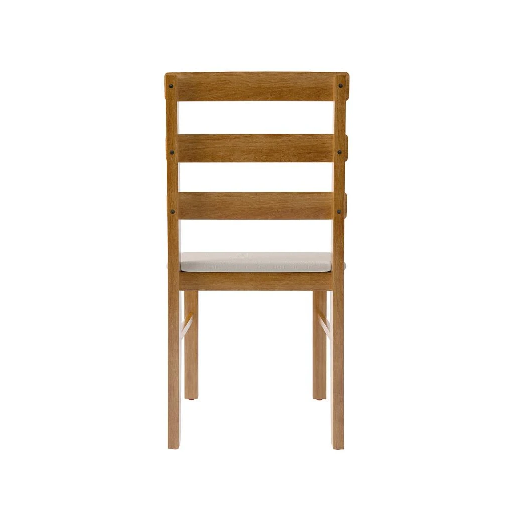 Streamdale Furniture Streamdale Scandinavian Style Upholstered Dining Chair (Original Wood) 6