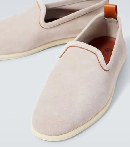 Loro Piana Venice Walk suede slip-on shoes 3