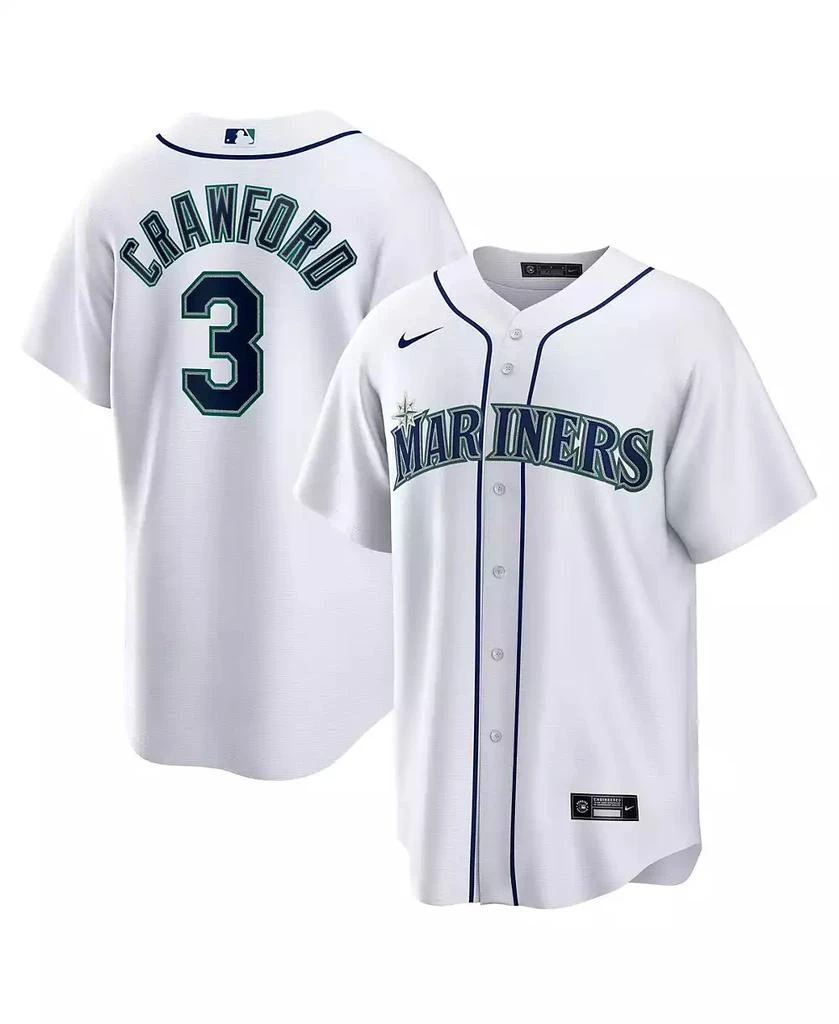NIKE Men's JP Crawford White Seattle Mariners Home Replica Jersey 1
