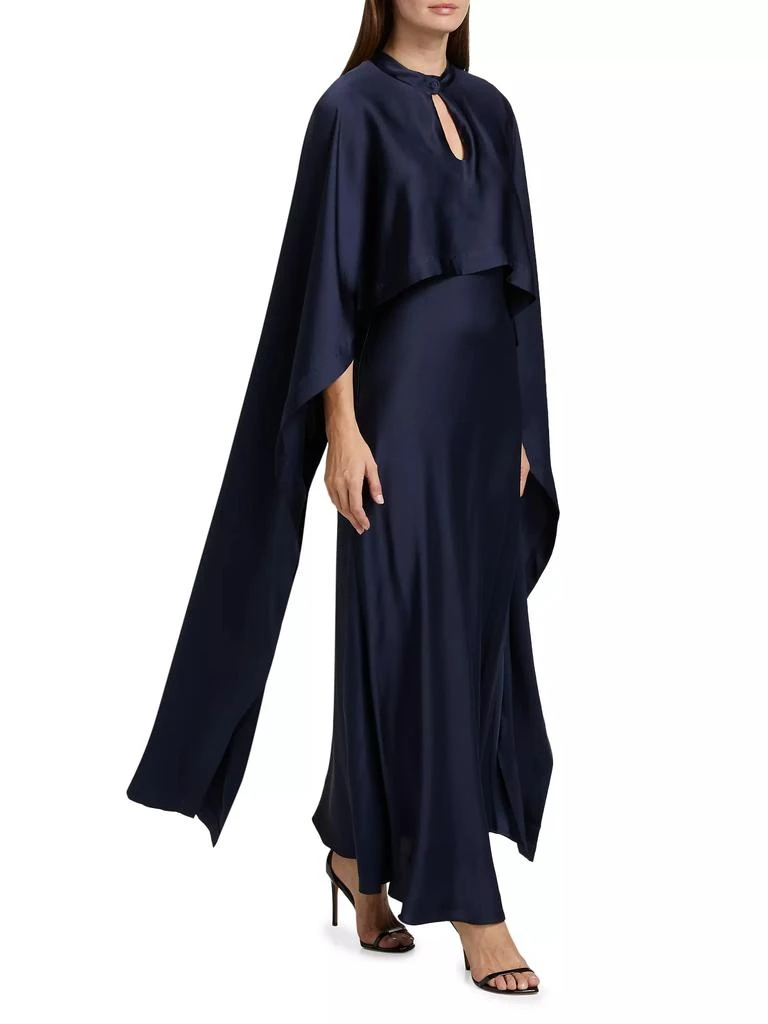 SIMKHAI Amory Cape Cocktail Dress 4