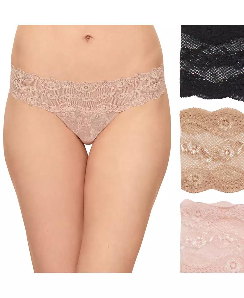Wacoal Women's 3-Pk. Lace Kiss Bikini Underwear 970682