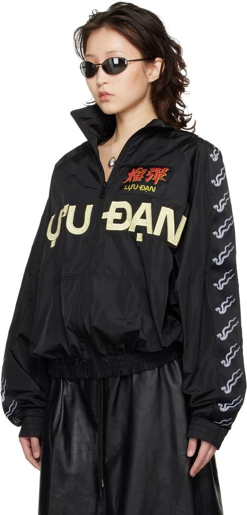 LU
U DAN Black Windbreaker L-D Jacket 4