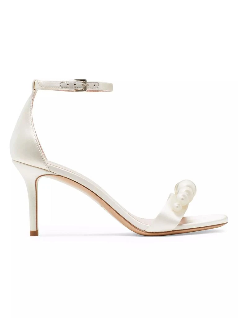 Kate Spade Avaline Faux Pearl-Embellished Satin Sandals 1