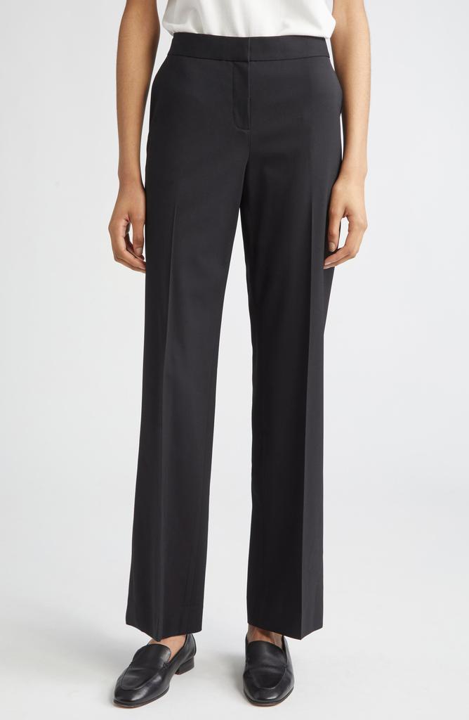 Lafayette 148 New York Irving Straight Leg Stretch Wool Pants