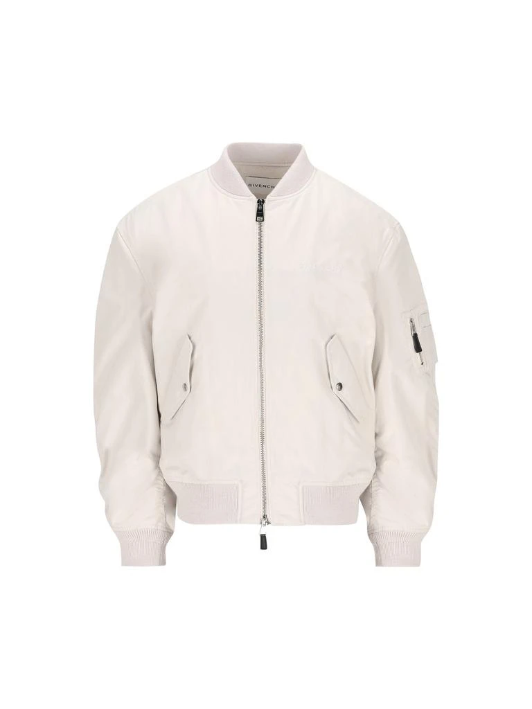 Givenchy Givenchy Logo Printed Bomber Jacket from Cettire