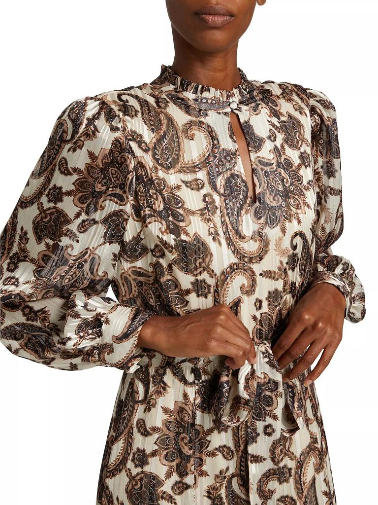 Tahari Janice Paisley Fit & Flare Midi-Dress 6