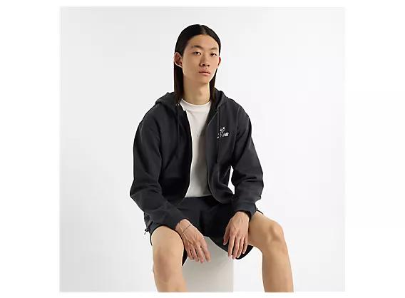 New Balance Embossed Varsity Hoodie - Hoodies - Free