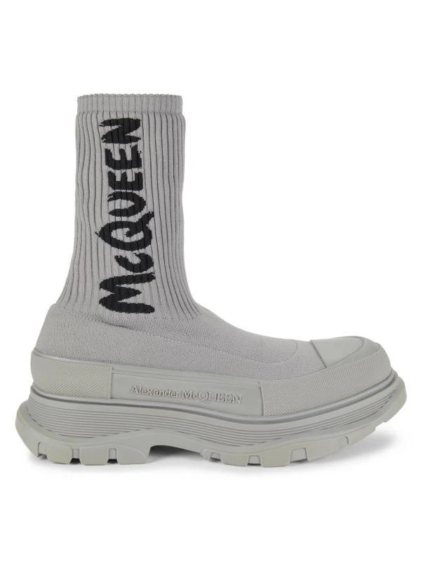 Alexander McQueen Logo Sock Boots 1