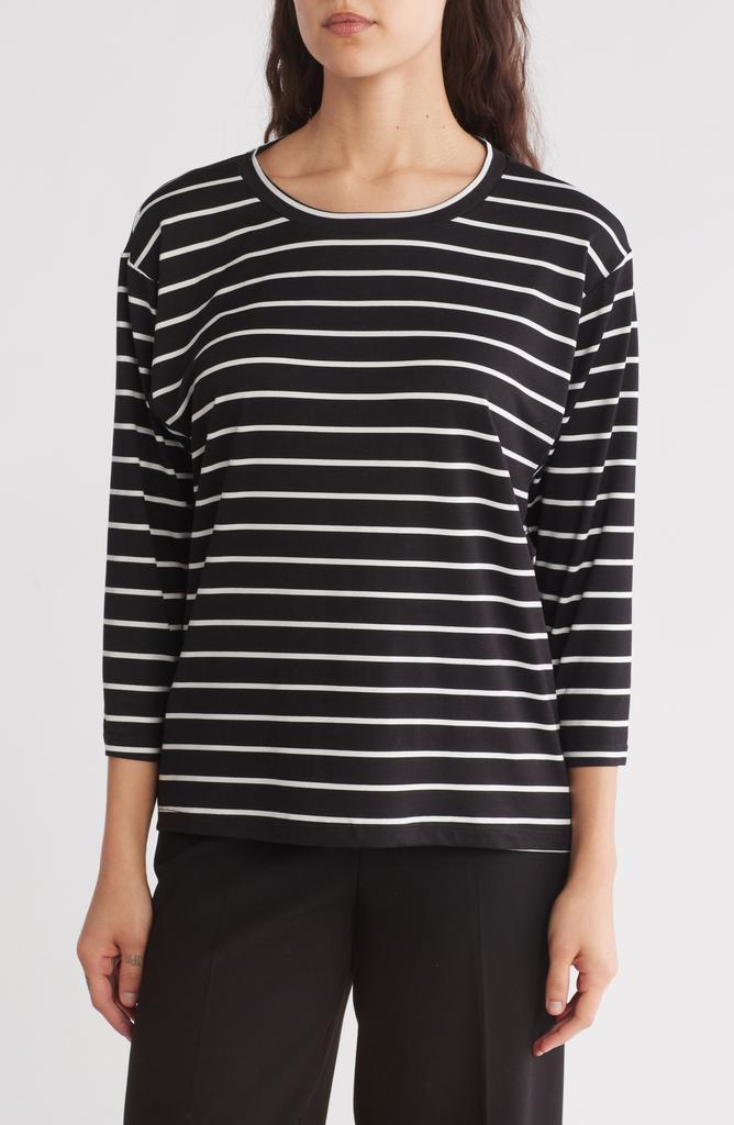 Bobeau Butter Stripe T-Shirt