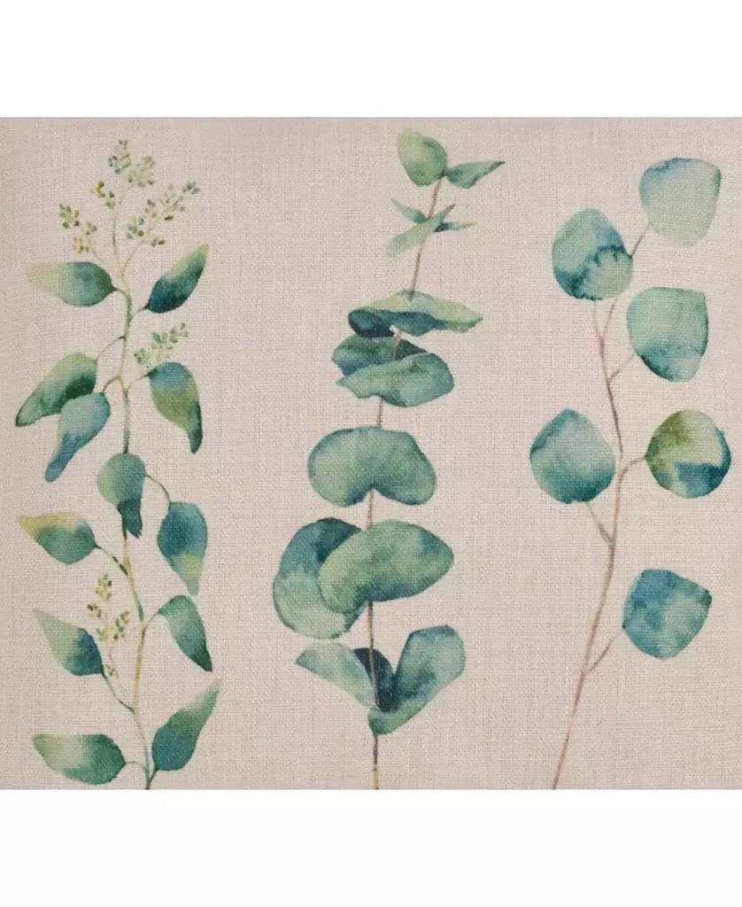 Saro Lifestyle Eucalyptus Printed Decorative Pillow, 18" x 18" 3