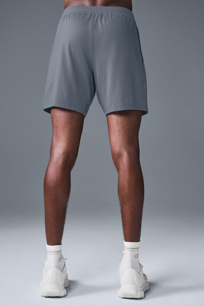 Alo 7" Conquer React Performance Short - Steel Grey