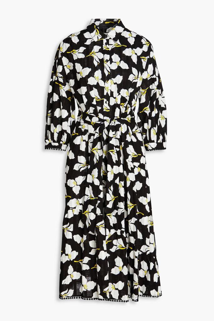 Diane von Furstenberg Luna floral-print cotton-jacquard midi shirt dress