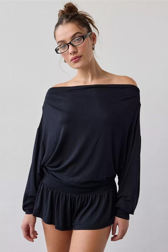 Out From Under Out From Under Kiera Jersey Knit Off-The-Shoulder Sleep Romper