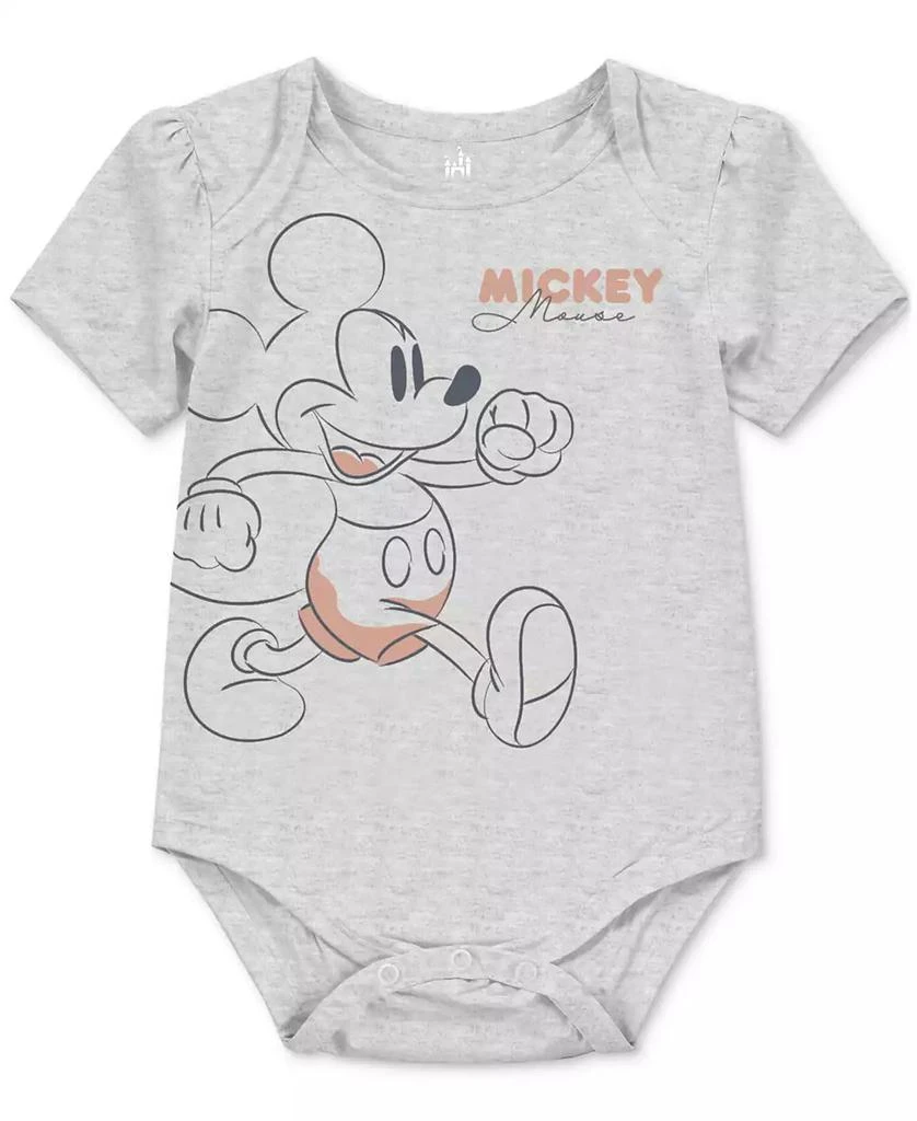Disney Baby Mickey Mouse Short-Sleeve Bodysuits, 3 Pack 2