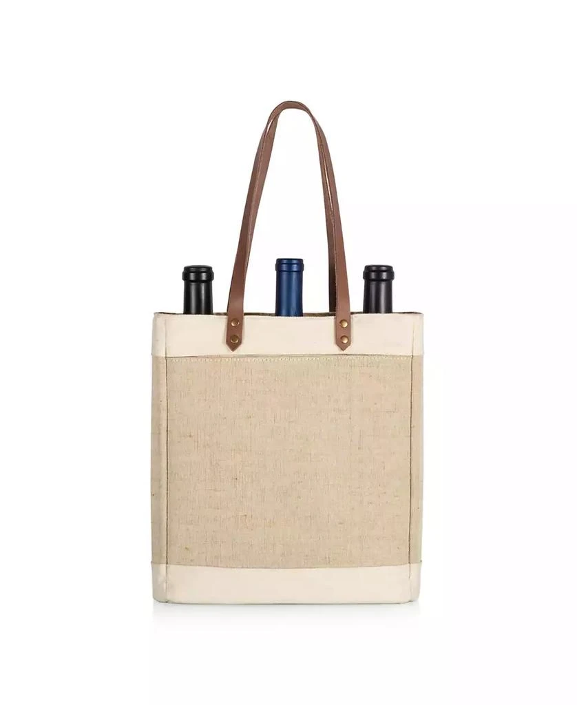 Legacy Legacy Pinot Jute 3 Bottle Insulated Wine Bag 4