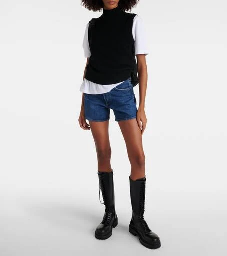 AGOLDE Parker Long high-rise denim shorts 2