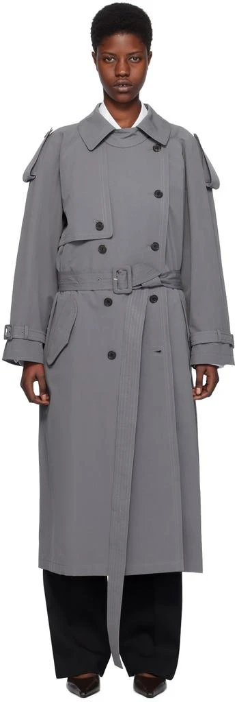 The Row Gray Avio Trench Coat 1