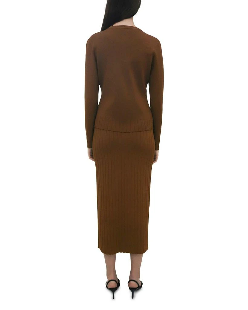 ROSETTA GETTY Ribbed Button Front Cardigan 3