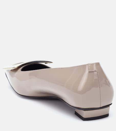 Roger Vivier Belle Vivier patent-leather ballet flats