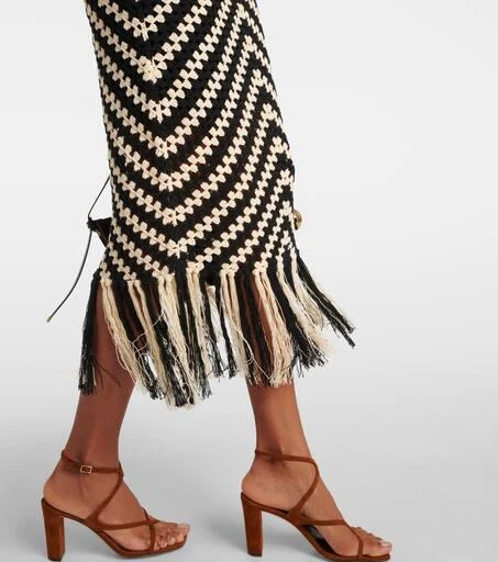 Zimmermann Halliday crochet cotton midi skirt 5