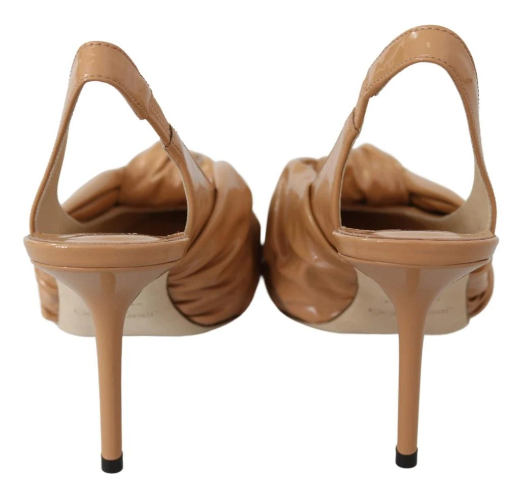 Jimmy Choo Annabell 85 Caramel Leather Pumps 4