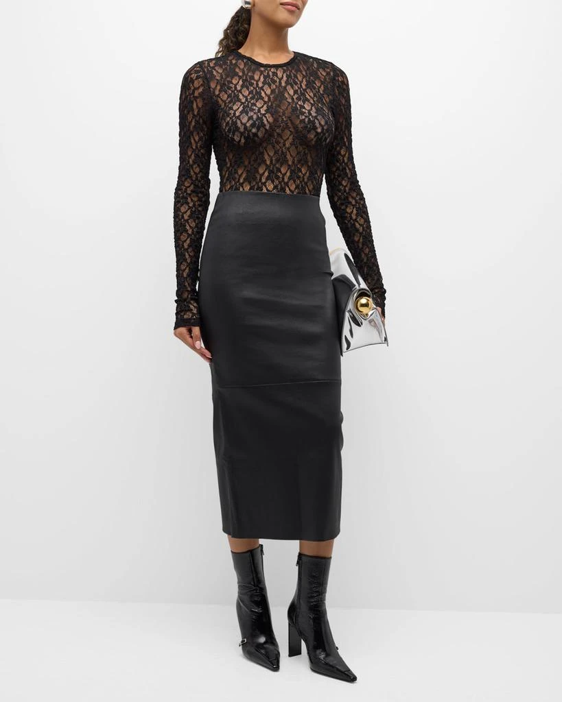 SPRWMN Leather Tube Skirt 3