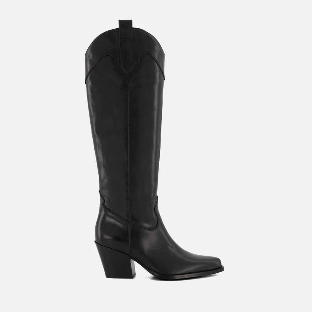 DUNE London Dune London Women's Tennessee Leather Cowboy Heeled Boots 1