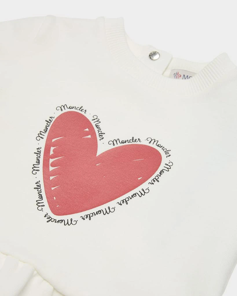 Moncler Girl
s Heart Logo-Print Sweatshirt Dress, Size 6M-3 3
