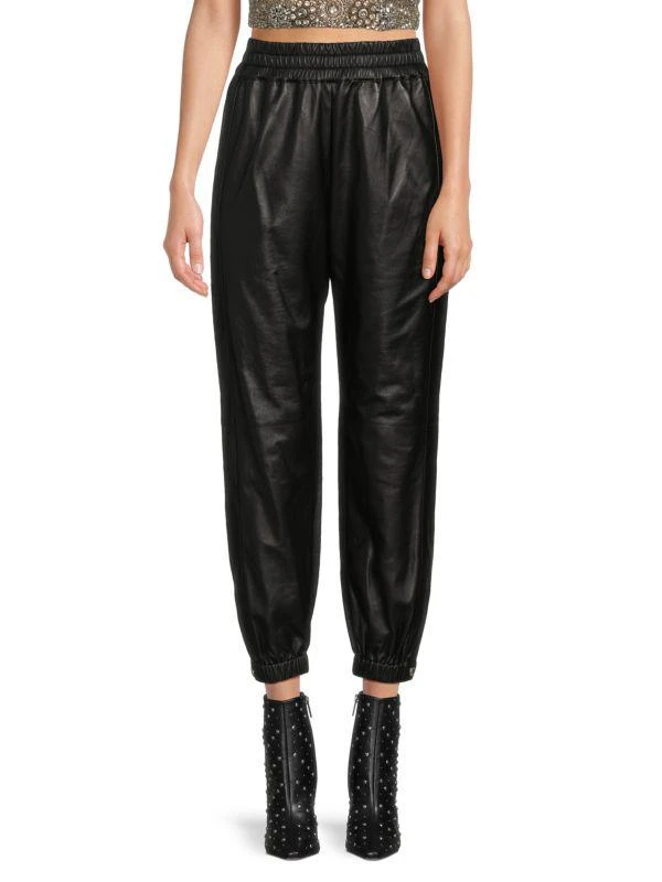 Alexander McQueen Leather Joggers 1