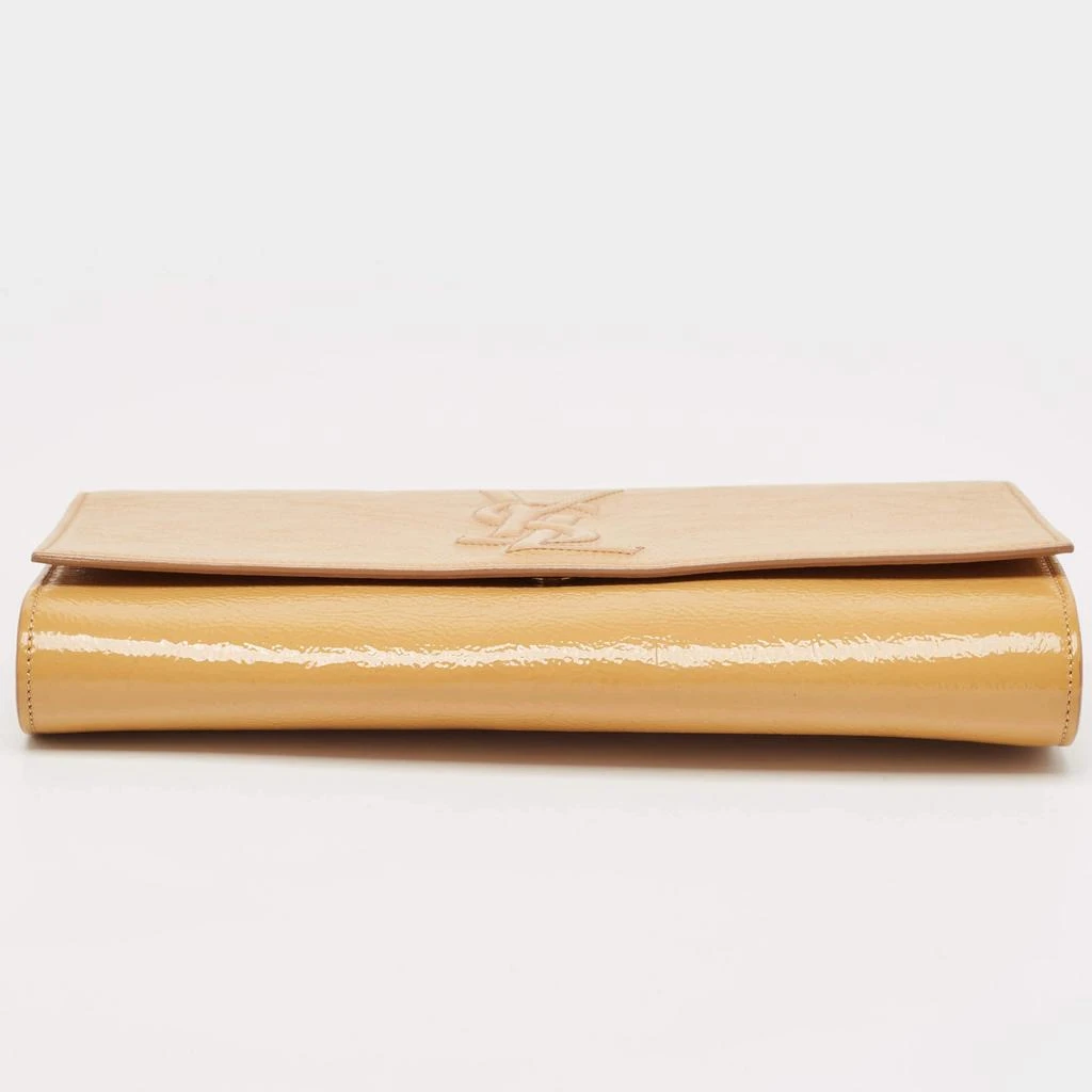 Yves Saint Laurent Saint Laurent Beige Patent Leather Belle De Jour Clutch 8