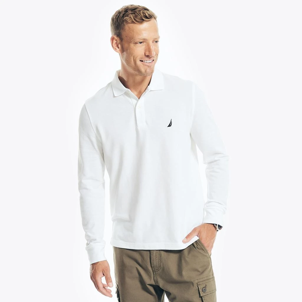 Nautica Mens Classic Fit Long-Sleeve Deck Polo 6