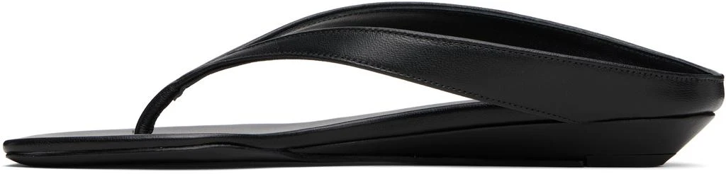 Loulou de Saison Black Coda Nappa Leather Sandals 3