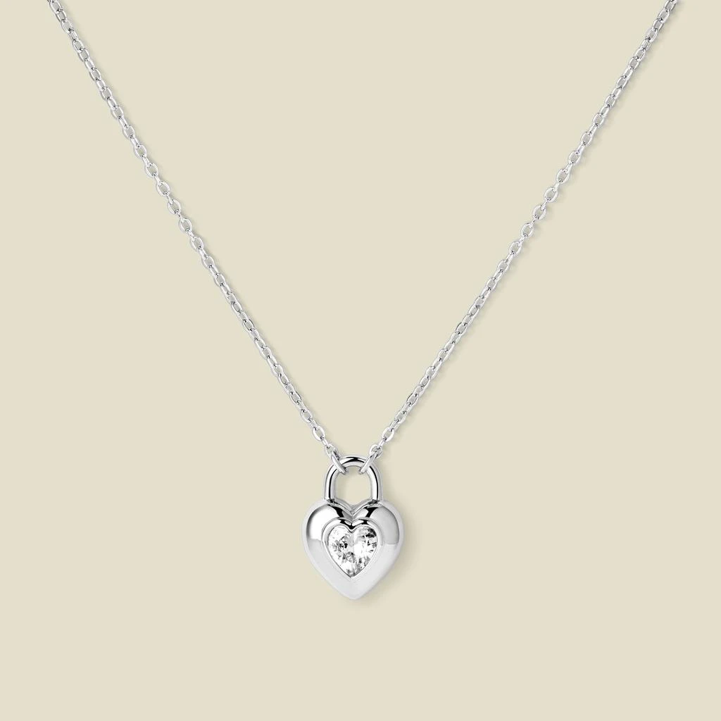 Made By Mary CZ Heart Pendant Necklace