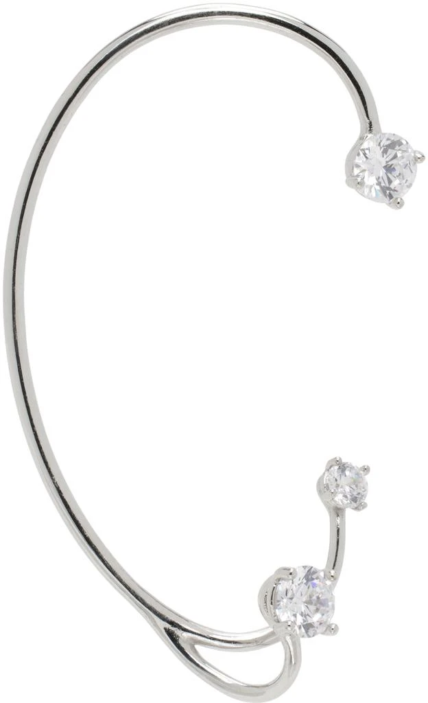 Panconesi Silver Three Point Single Ear Cuff