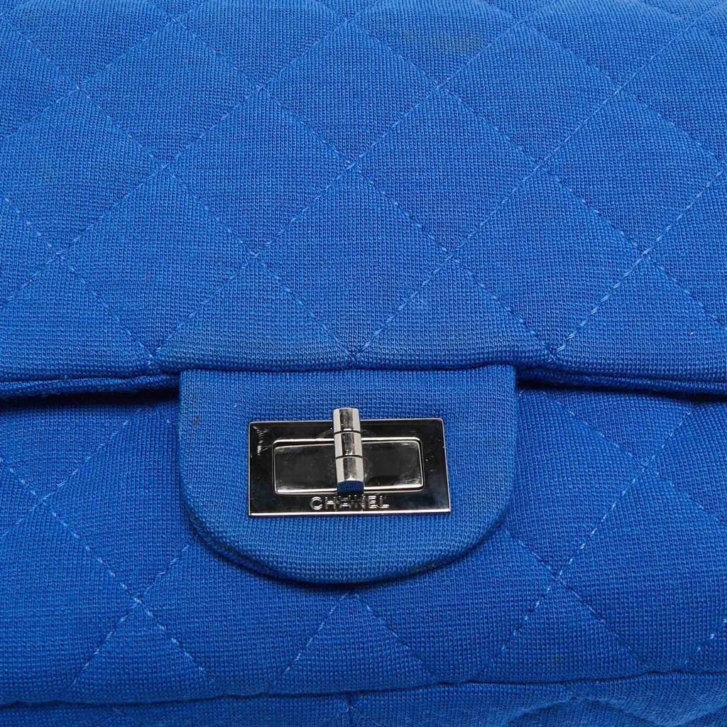 Chanel Chanel Blue Jersey Classic 227 Reissue 2.55 Flap Bag 6