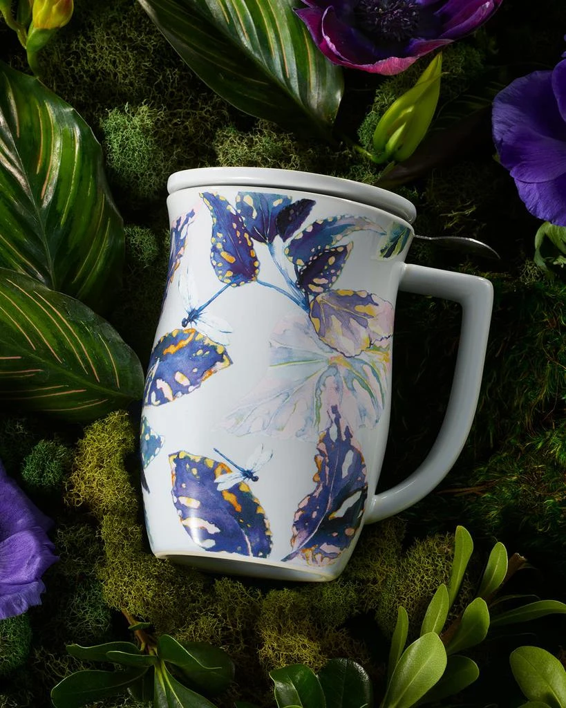 Tea Forte x The New York Botanical Garden Demoiselle Fiore Steeping Cup & Infuser, 14 oz. 3