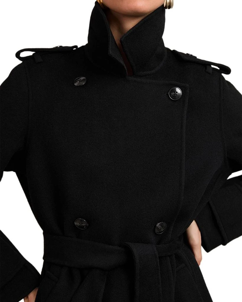 REISS Jolene Faux Fur Blind Seam Wool Coat 5